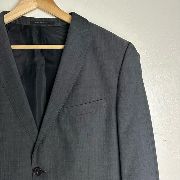 Hugo Boss Super 100 Blazer Coat Jacket Super‎ 100 Gray Men's Size 42R - Picture 4 of 10